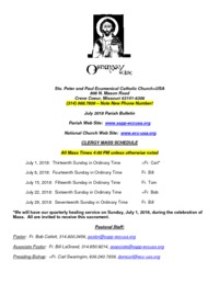 July 2018 Bulletin